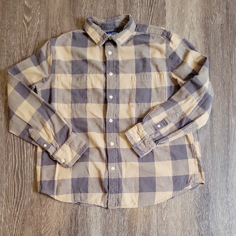 Plaid Button-Up Shirt